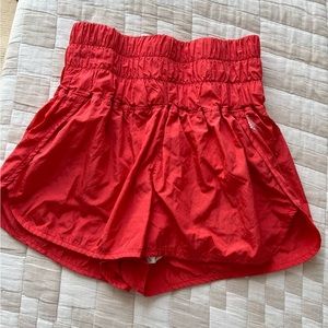 Bright Red The Way Home Free People Movement Running Shorts